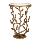 Coral Brass Accent Table