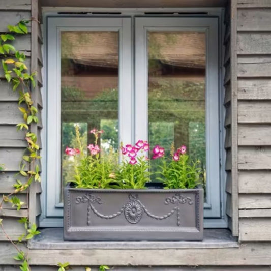 Adam 24" Rectangular Fiberglass Window Planter