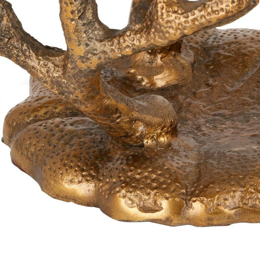 Coral Brass Accent Table