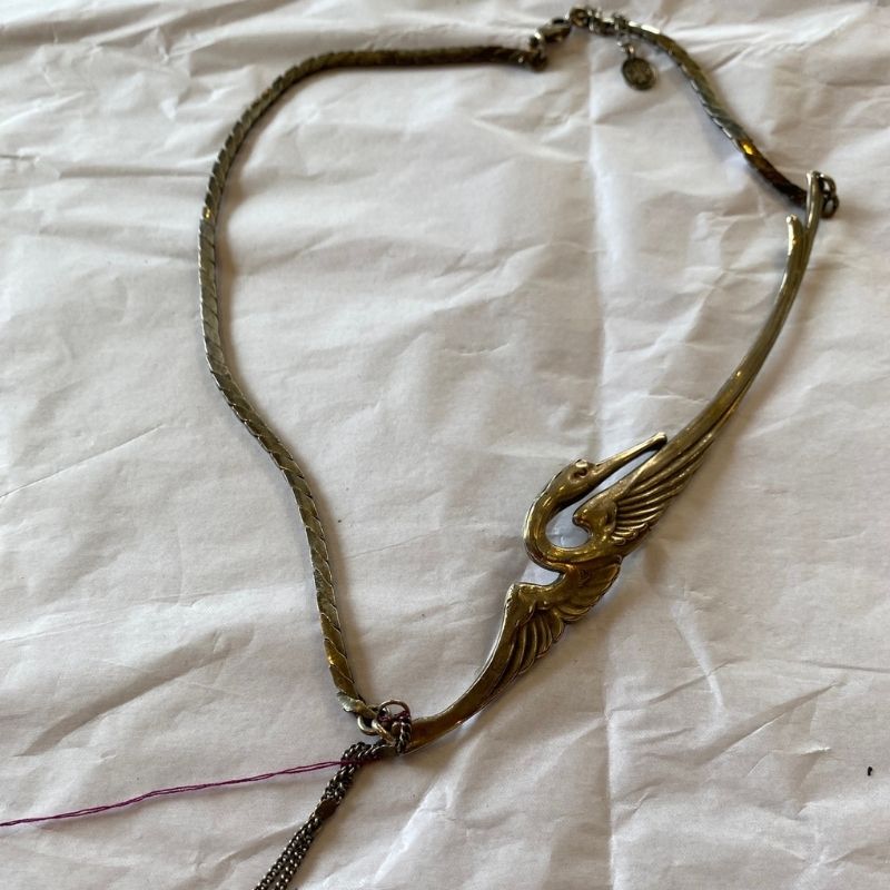 Heron Silver Necklace