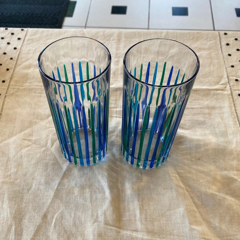 Timeless Aqua Drinking Glass - Venetian Glass