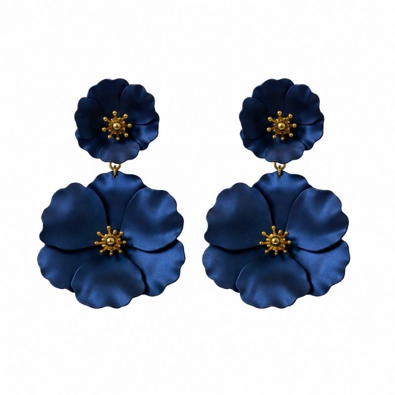 Multicolor Flower Drop Earrings