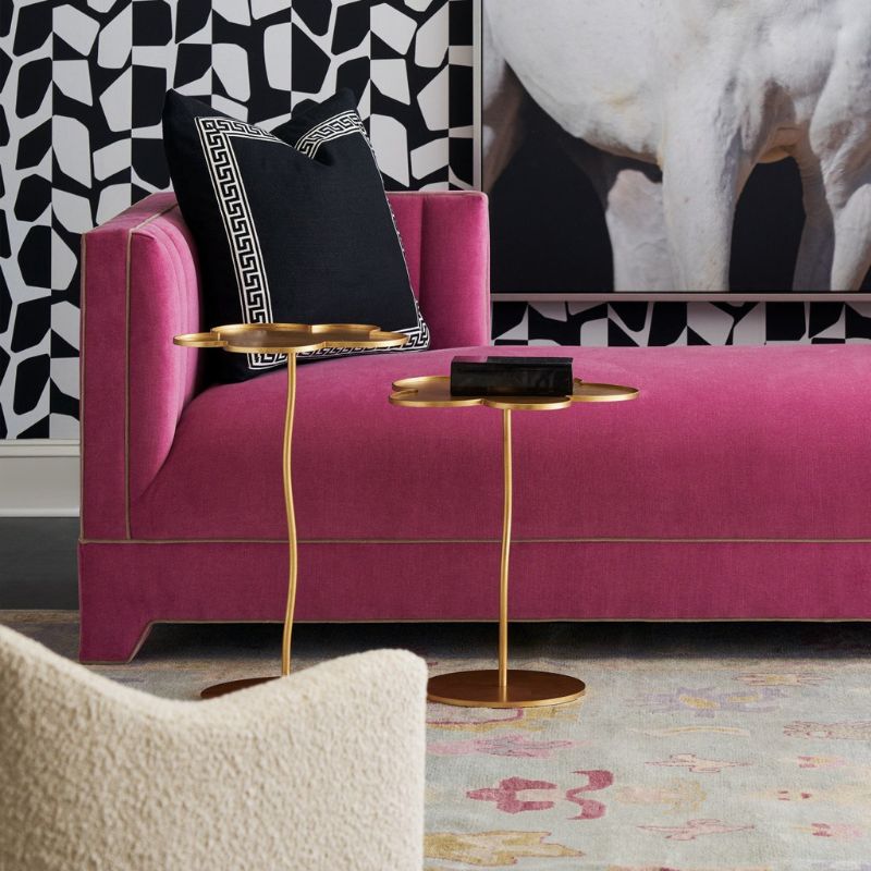 Fleur Large Gold Accent Table