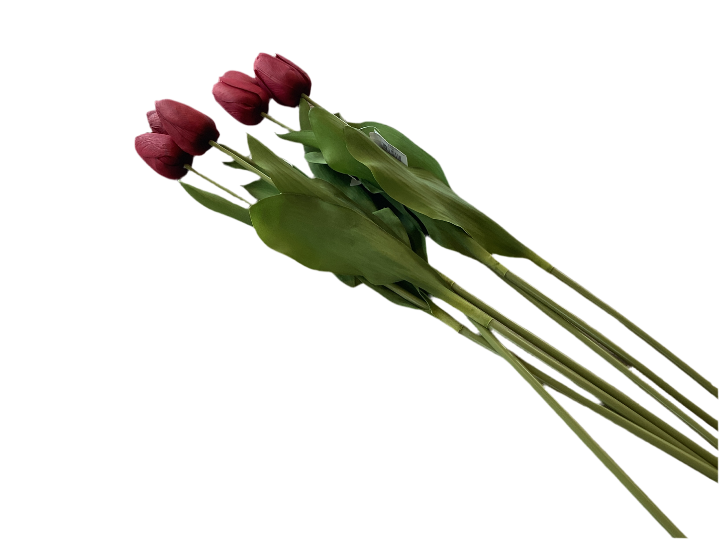 RED REAL TOUCH SINGLE TULIP