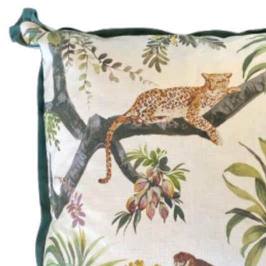 Kitty Natural Throw Pillow