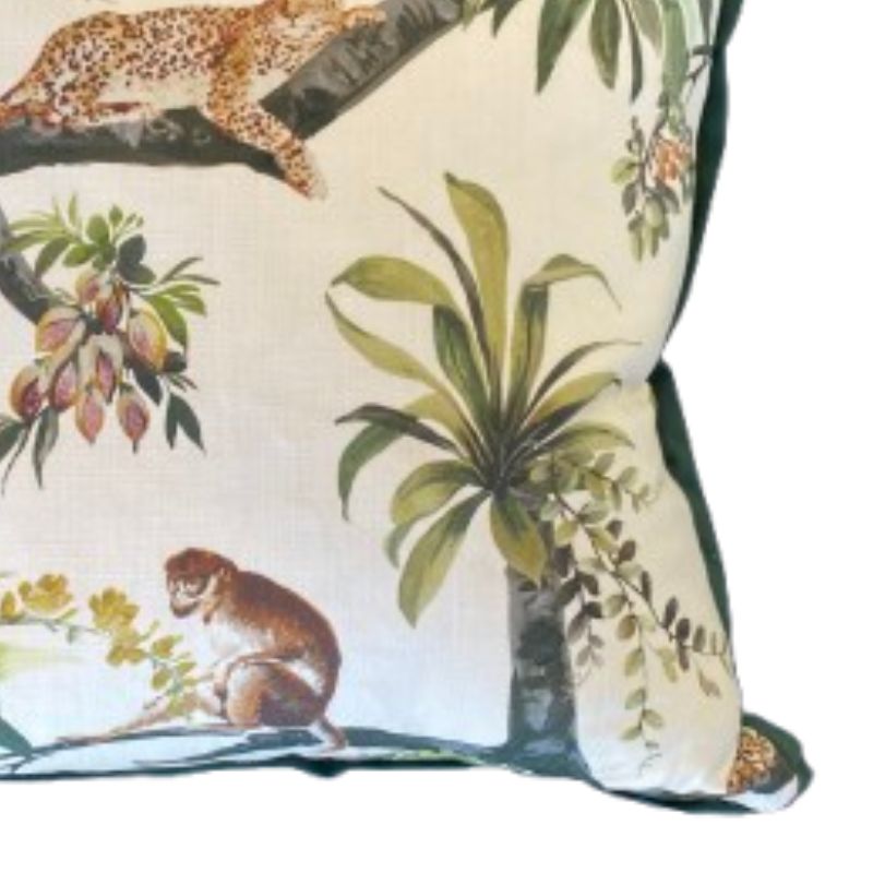 Kitty Natural Throw Pillow
