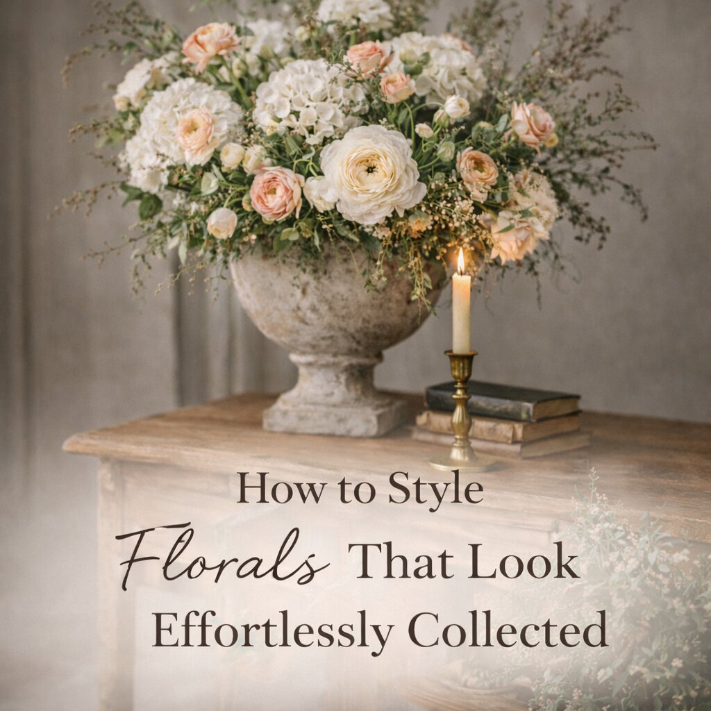 How to Style Florals That Look Effortlessly Collected