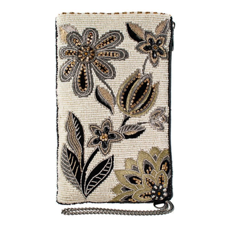 Mary Frances Breezy Beaded Crossbody Phone Bag