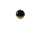 METALLIC BALL CANDLE BLACK W/GOLD BRUSHED GLITTER