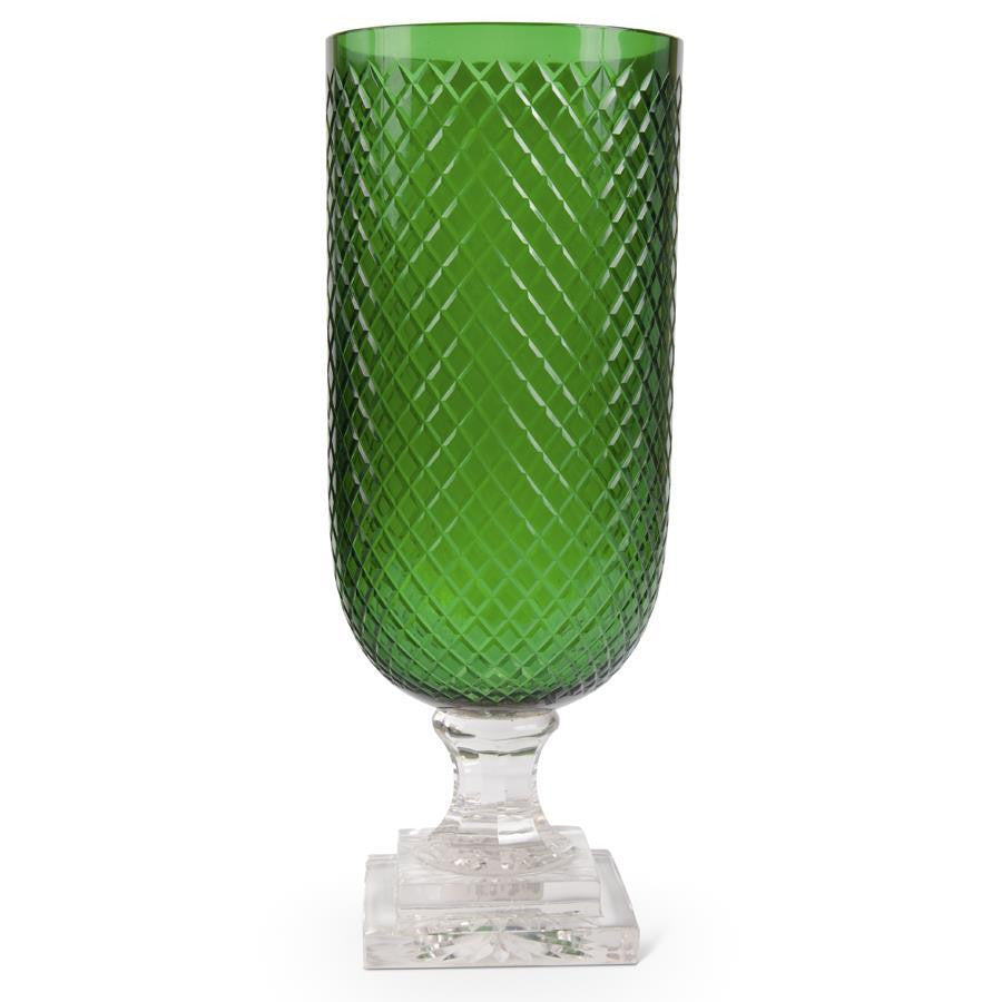 Hobnail Emerald Green Vase
