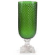 Hobnail Emerald Green Vase