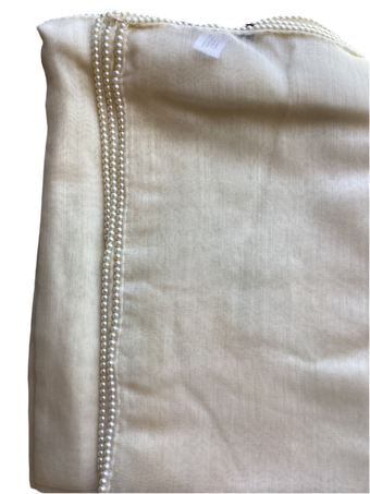 compare product PRINCESS SCARF IVORY PEARL TRIM