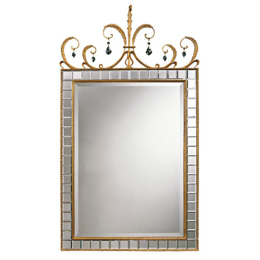 Tiffany Mirror Antique Gold