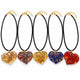 Van Gogh Heart Murano Glass Necklace - Assorted Colors