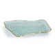 Textured Rectangular Dish with Gold Trim