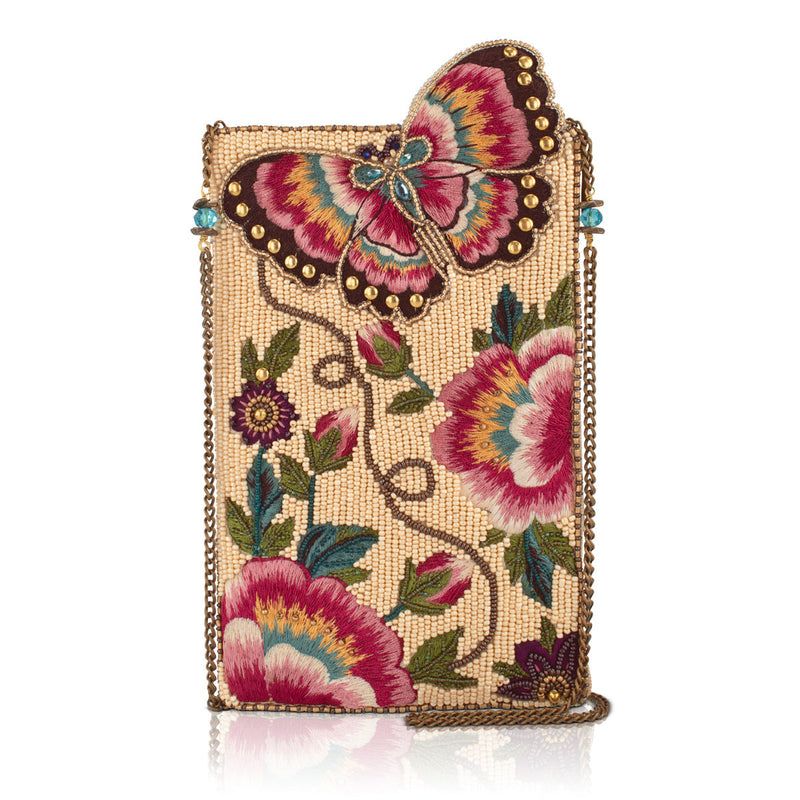 Mary Frances Butterfly Garden Crossbody Phone Bag