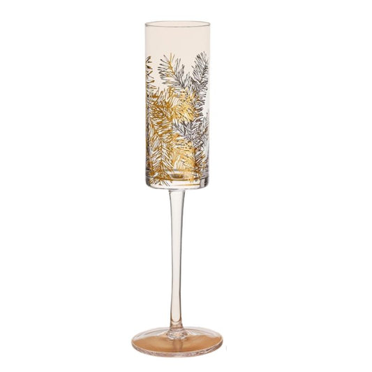 Golden Fir Champagne Flute