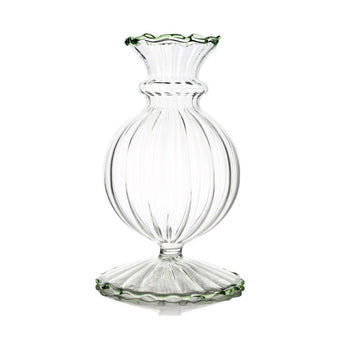 compare product Miss Annie Bud Vase, Green Trim