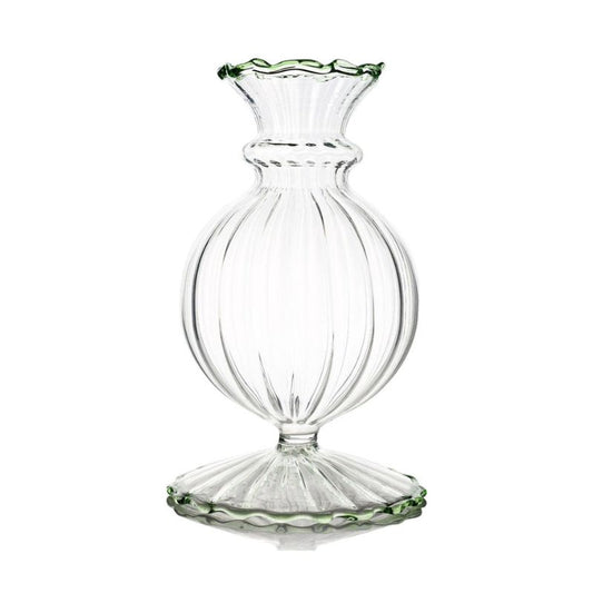Miss Annie Bud Vase, Green Trim