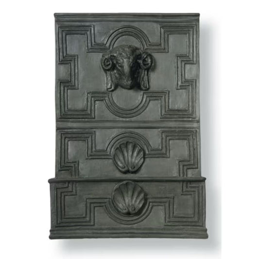 Rams Head Fiberglass Outdoor Water Fountain