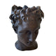 Hermes Head Planter - Earth Tone Finish