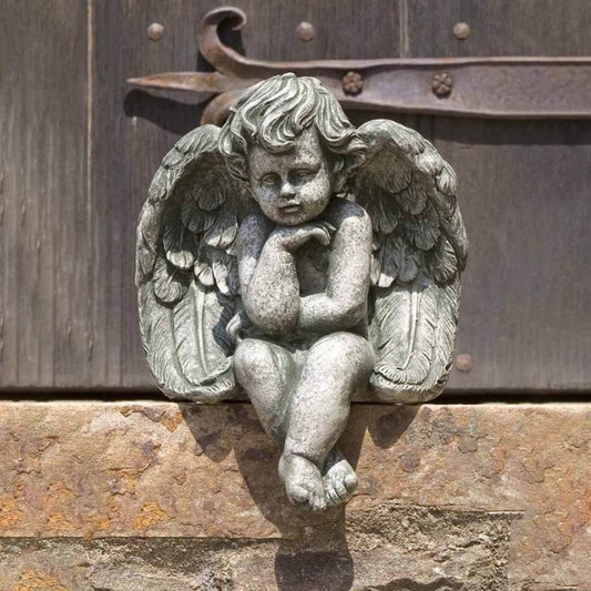 Small Sitting Cherub Statue