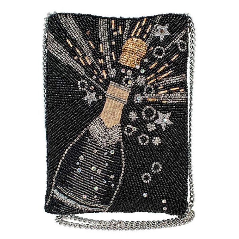 Mary Frances Bubbly Mini Beaded Crossbody Bag