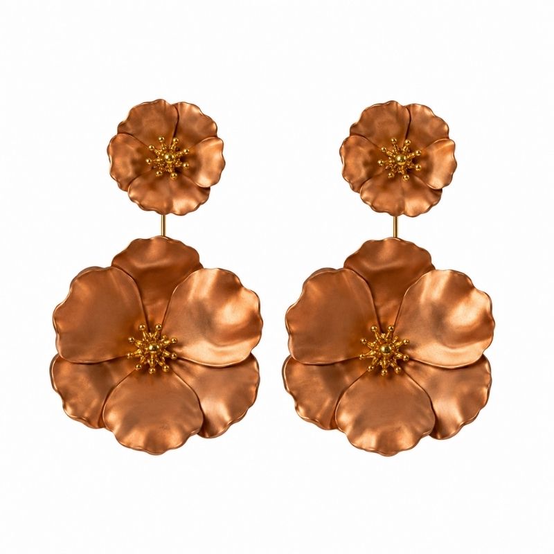 Multicolor Flower Drop Earrings