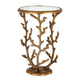 Coral Brass Accent Table