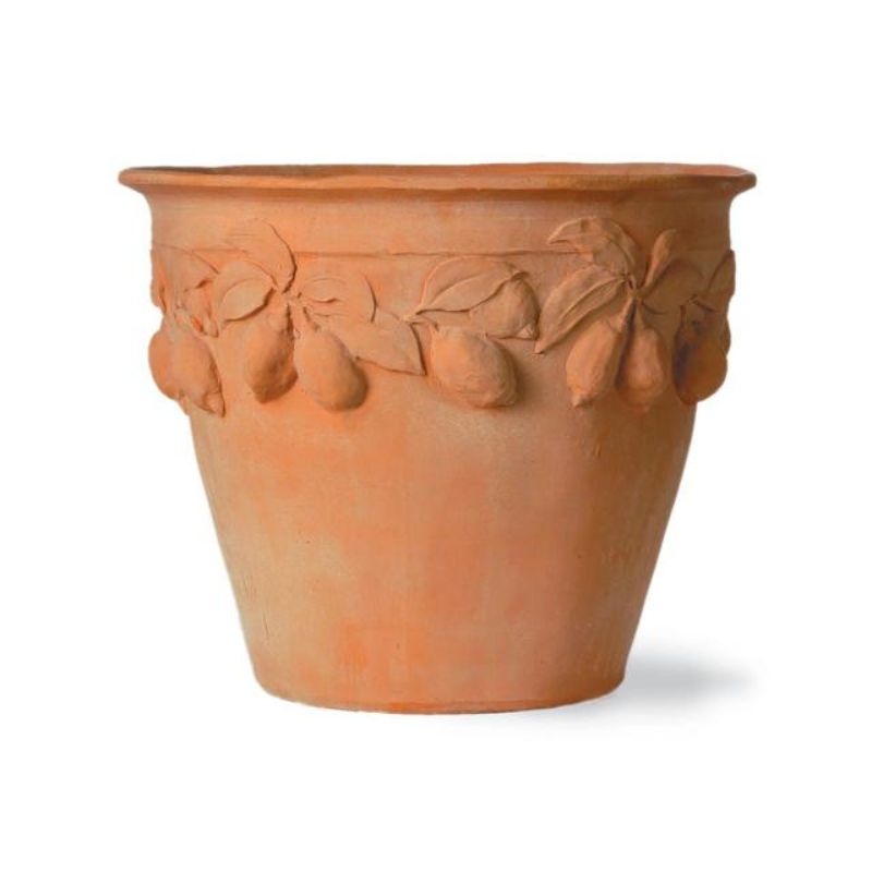 Citrus 14" Round Fiberglass Planter