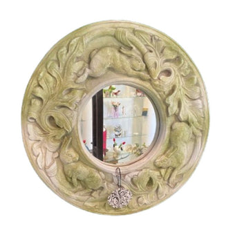 compare product Rabbit Chase Mirror - White Moss