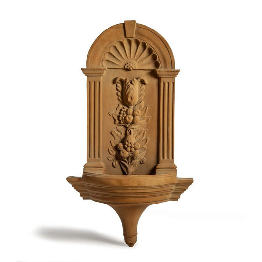 Flower Fiberglass Outdoor Wall Fountain