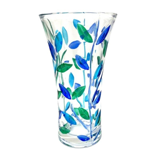 Tree of Life 12" Vase Aqua - Venetian Glass