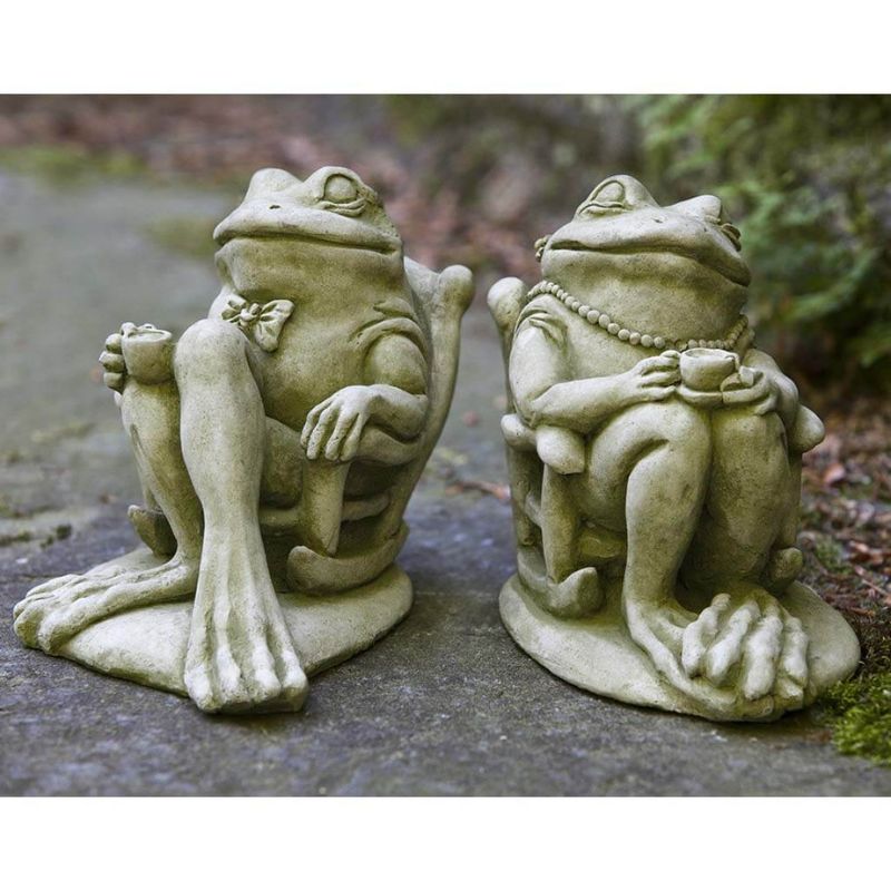 Frog Tea Garden Statue
