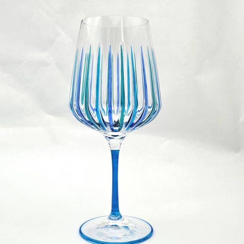 Timeless Aqua Spritz Glass - Venetian Glass