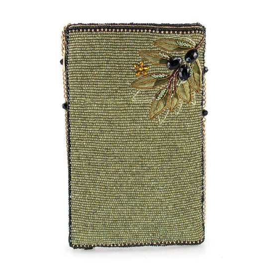 Mary Frances Olive Branch Beaded Crossbody Phone Bag