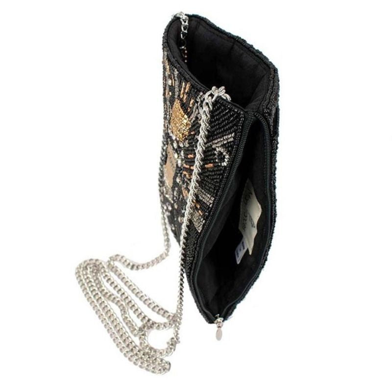 Mary Frances Bubbly Mini Beaded Crossbody Bag