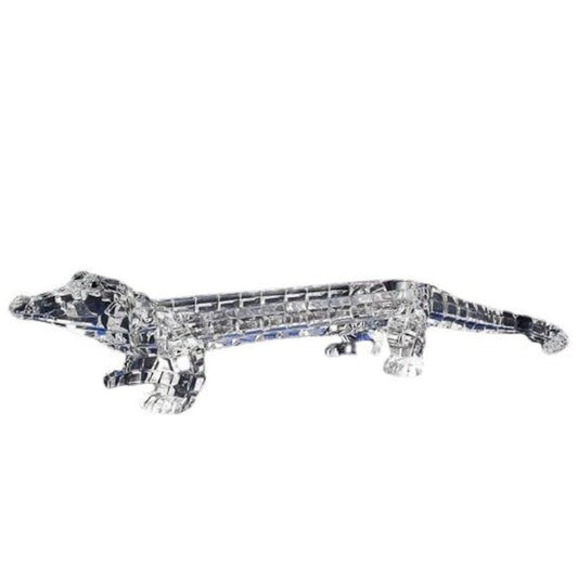 Crocodile Clear Acrylic Serving Dish