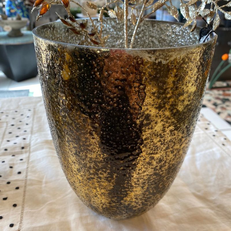 Gold Dimpled Vase