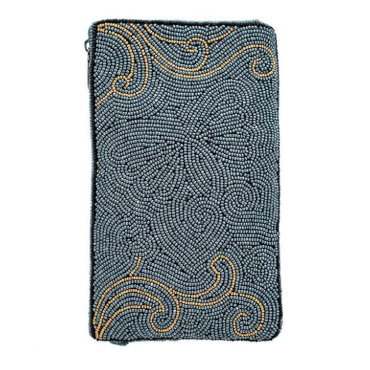 Mary Frances Mariposa Butterfly Beaded Crossbody Phone Bag