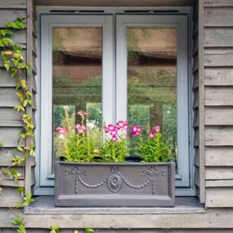 Adam 24" Rectangular Fiberglass Window Planter