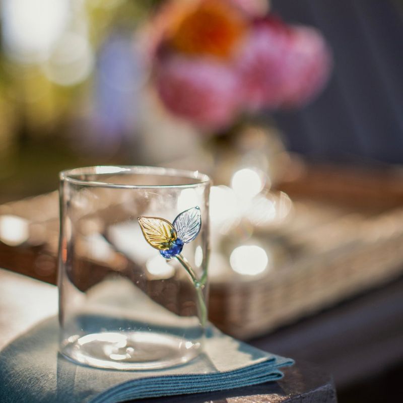 Flowers Cocktail Glasses