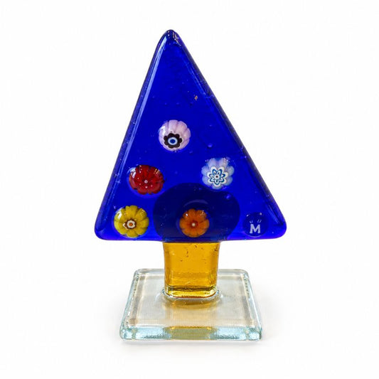 Mini Murano Glass Christmas Tree Figurine – Assorted