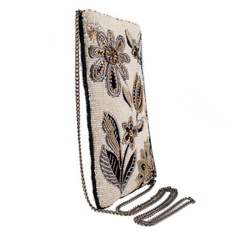 Mary Frances Breezy Beaded Crossbody Phone Bag