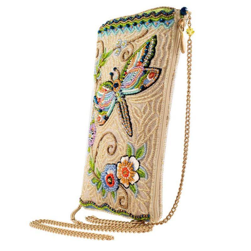 Mary Frances Soaring Spirit Beaded Crossbody Phone Bag
