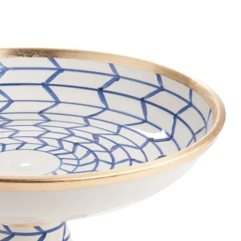Geometric Raised Ceramic Centerpiece
