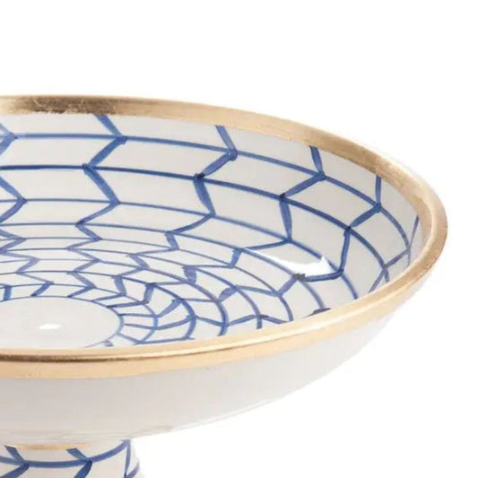 Geometric Raised Ceramic Centerpiece