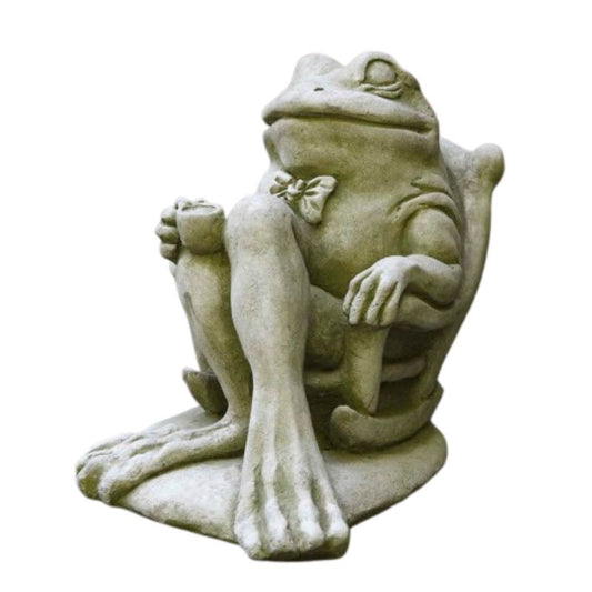 Frog Coffee Garden Statue