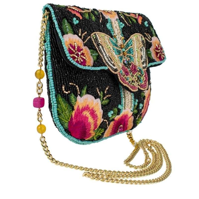 Mary Frances Dream Chaser Black Crossbody Clutch