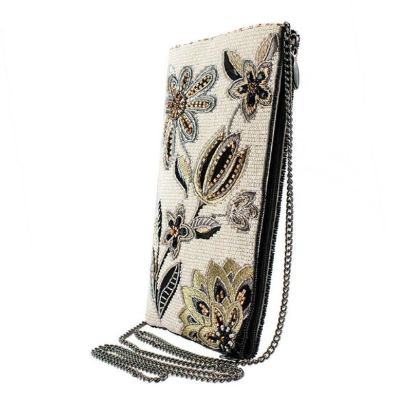 Mary Frances Breezy Beaded Crossbody Phone Bag